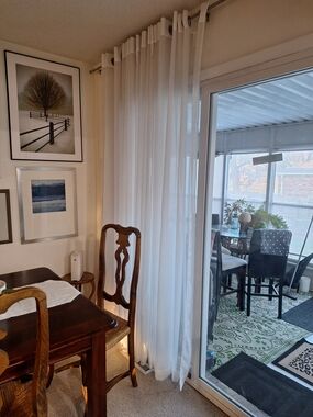 Sheer White Grommet Curtain Panel - Home Accents 54" X 90"